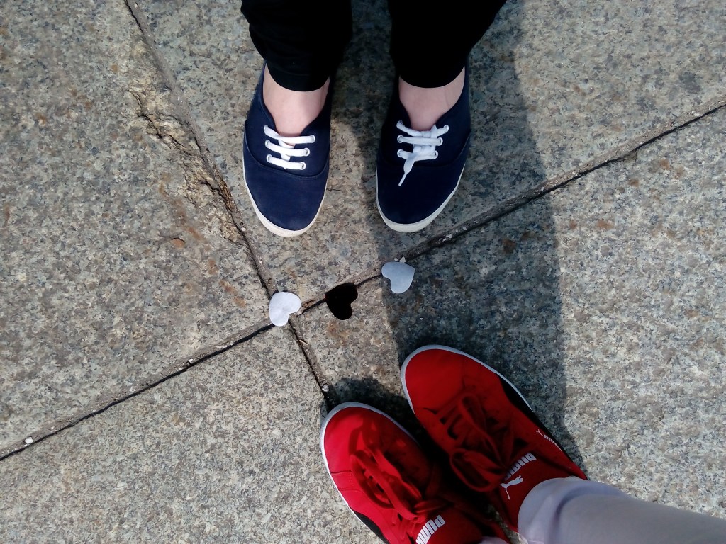 Fotocredits: DorisWorld - Liebe auf der Nibelungenbrücke - Frühling 2015